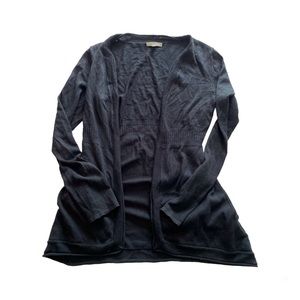 Horny Toad Black Open Cardigan Sweater Lightweight Fine Knit Women’s XS